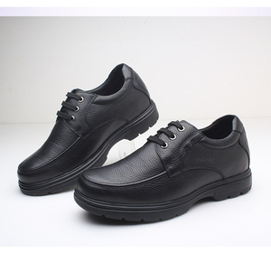 Zapatos de elevación con cordones informales cómodos de cuero suave a la moda para hombre, zapatos de 6cm con aumento de altura - Product Image 4