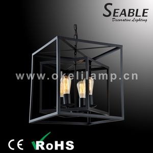 Vintage Industriale Luce Del Pendente della <span class=keywords><strong>Gabbia</strong></span> di Uccello <span class=keywords><strong>Lampadario</strong></span> Decorativo Appeso Luce Del Pendente - Product Image 3