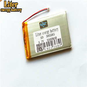 Connettore 1.25-<span class=keywords><strong>2</strong></span> P Ricaricabile lipo batteria solare li agli ioni di litio polimero 3.7 V 3500 mah 505585 batteria con PCM - Product Image 3