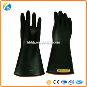 Electric high voltage natural Latex insulated gloves with best price - Product Image 2