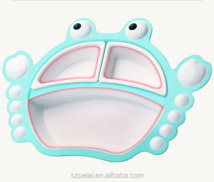 BPA ücretsiz PP çocuk bebek tabakları sevimli tasarım yemek tabağı sofra