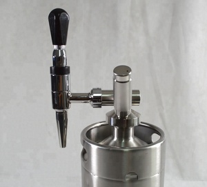 Mini barile di birra Homebrew 4L in acciaio inossidabile con rubinetto Nitro o <span class=keywords><strong>testa</strong></span> di erogazione caffè - Product Image 2