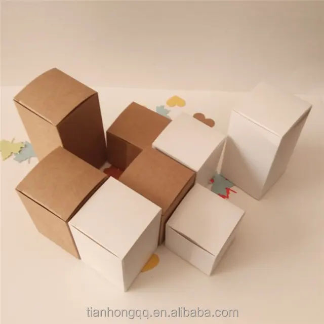 Factory custom cheap white paper boxes, can be printing LOGO, any size, calfskin carton