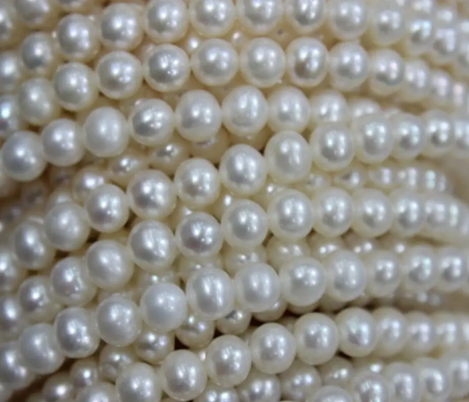 Japanese White Round Faux/Acrylic/Plastic Pearls Beads Strands 2.5mm 2 1/2 