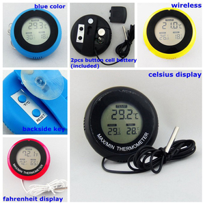 Petite taille ronde numérique chambre thermomètre hygromètre max min thermomètre - Product Image 6