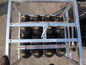 SEFIC marka dikişsiz çelik oksijen gaz tüpü ile kafes/raf - Product Image 4