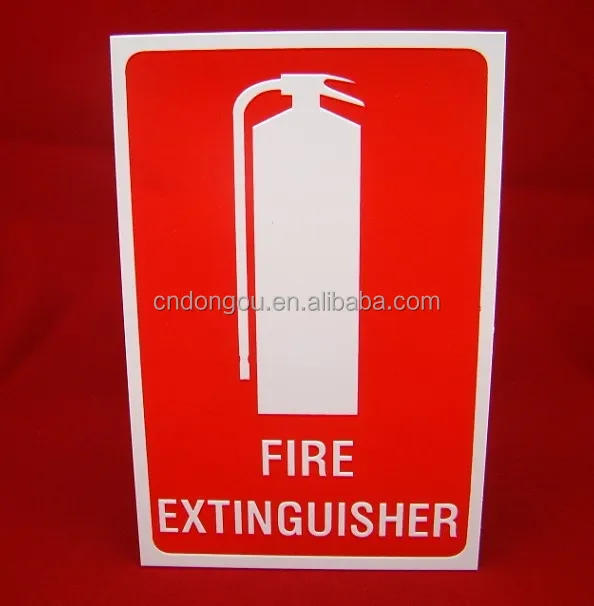 factory fire extinguisher warning safety sign