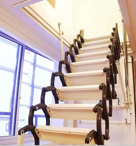 2017折りたたみ式はしごヒンジ3トレッドロフト階段周辺で最も安い