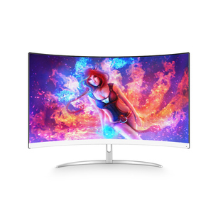Blanco o negro ultra fino 2 K 27 pulgadas 144Hz curvada juego monitor LED - Product Image 3