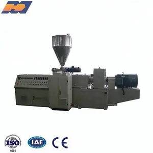 SJSZ 92/188 conical twin screw extruder/double screw extruder for pipe making machine
