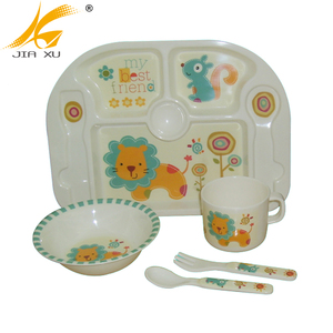 100% melamina bambini <span class=keywords><strong>set</strong></span> di stoviglie di alta qualità 4-sezione di piastra per bambini <span class=keywords><strong>set</strong></span> da cucina - Product Image 6