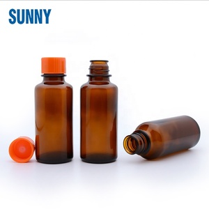 En stock Bouteille en verre ambré à bouche cloche brune <span class=keywords><strong>125ML</strong></span> avec bouchon en stock - Product Image 2