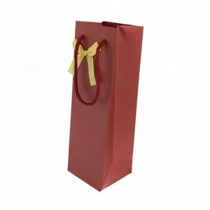 Luxury Wine Bottle Gift Paper Bag for Party