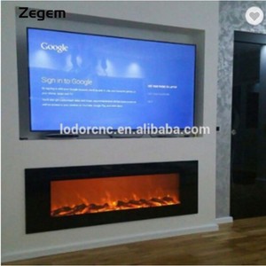 <span class=keywords><strong>Chimenea</strong></span> <span class=keywords><strong>Eléctrica</strong></span> de 60 Pulgadas con Vista <span class=keywords><strong>Panorámica</strong></span>, Calefactor con Efecto de Llama 3D, 12 Colores de Llama, Control Remoto, Diseño Moderno en Negro, Protección Contra Sobrecalentamiento - Product Image 6