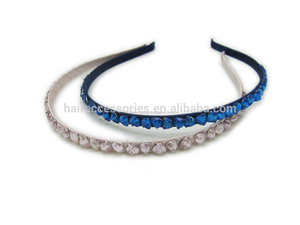 simple de cristal de pelo <span class=keywords><strong>banda</strong></span> diadema de moda envolver la cabeza para chica joven - Product Image 1