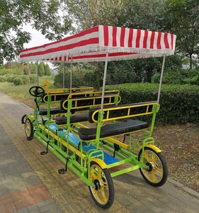 6 Person Touring Cycle <strong>tandem</strong> <strong>Bicycle</strong>/three Rows Sightseeing Bike/ Surrey Bike <strong>Bicycle</strong>