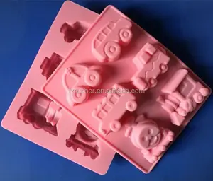 Sản Phẩm Mới Sáu Ô Tô Silicone Khuôn Bánh Pudding Chế Độ Xà Phòng