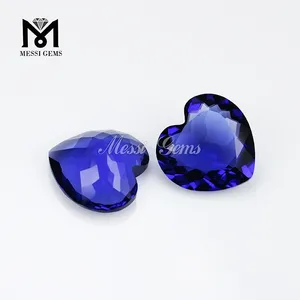 Tanzanita gemas precio in china del corazón de color cristal gemas piedra