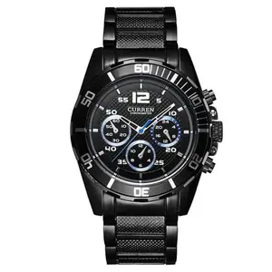 CURREN-8073 мировое время популярные наручные часы, кварцевые часы из Японии творческий с высоким уровнем затрат водонепроницаемые часы для мужчин
