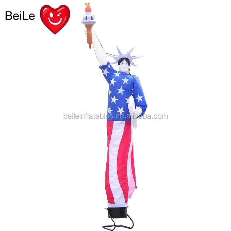 Big Event advertising inflatable cartoon the Statue of Liberty sky dancer