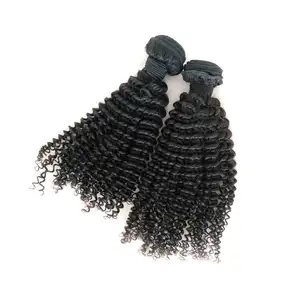 100% One donor unprocessed 8inch to 30inch grade 10A cuticle aligned mongolian kinky curly virgin hair weave