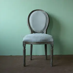 프랑스어 빈티지 골동품 오래된 패션 식당 가구 의자 도매 교체, 스크립트 패브릭 둥근 다시 의자