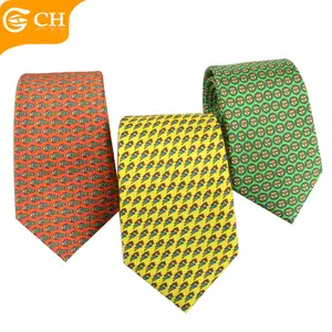 OEM Latest Custom Personalized Silk Necktie Animal Tie Custom Digital Printing 100% Silk Mens Tie