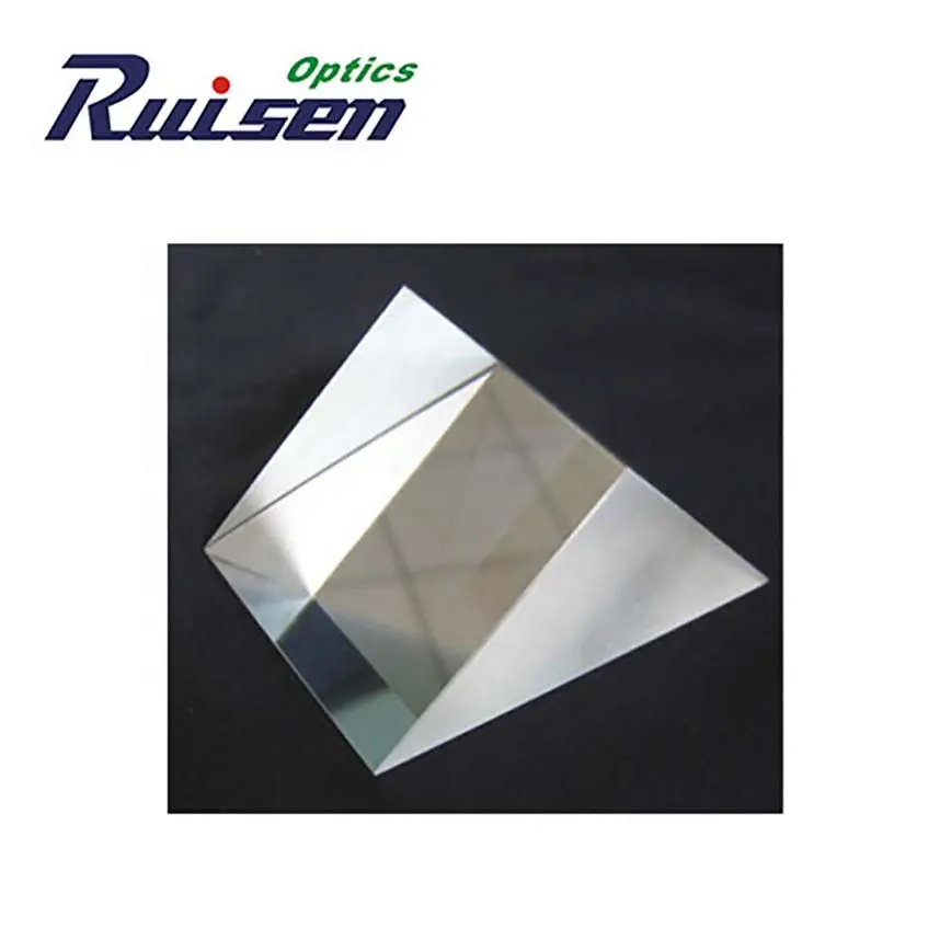 Vetro di quarzo ottico ad angolo retto prisma k9 bk7 di cristallo di vetro ad angolo retto prisma