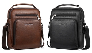 WEIXIER Degli Uomini Sacchetti di Spalla di Modo di Cuoio DELL'UNITÀ di elaborazione del Sacchetto di Crossbody Per Gli Uomini Piccolo Computer Portatile della Cartella Degli Uomini di Marca Retro Viaggi Borse <span class=keywords><strong>A</strong></span> <span class=keywords><strong>Mano</strong></span> - Product Image 3