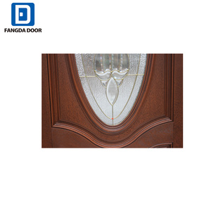 Porte double ovale Fangda 3/4 en acajou et fibre de verre, pré-montée, moderne, pour hôtel, finition de qualité, ouverture latérale - Product Image 4