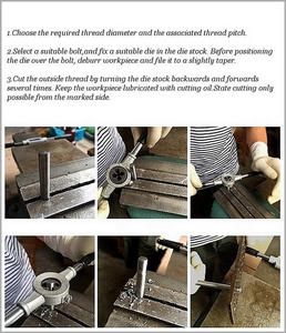 1/2 " - 28 Chủ Đề Tay Phải Die 1/2 - 28 Vonfram Cacbua - Product Image 5