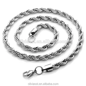 Olivia stainless steel twisted helix rope chains twisted chain 15mm different types of gold nickel-free fashionable