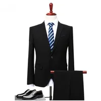 Wool Polyester Material and Button Fly Pant Closure Type pant Coat Design Men Wedding Suits Pictures