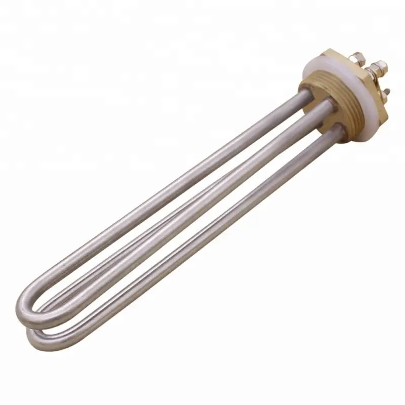 Electrical Resistance flange immersion tubular heater element to Heating Water