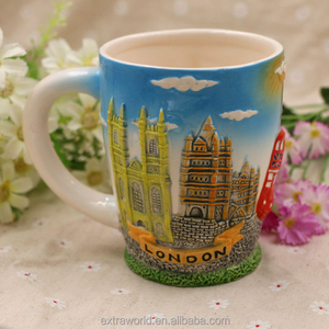 10031 yeni sıcak satış seramik 3D turist londra hatıra kupa
