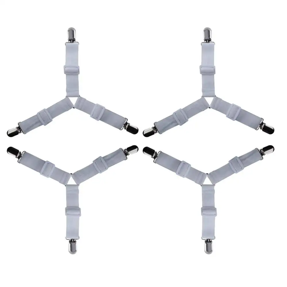 Треугольные подтяжки для простыни регулируемые подтяжки для матраса эластичные ремни держатели застежки-4 шт. в наборе