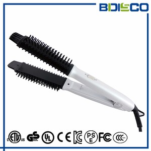 Lisseur de cheveux 2 en 1, <span class=keywords><strong>fer</strong></span> à <span class=keywords><strong>friser</strong></span> professionnel, brosse ronde, brosse lissante pour cheveux - Product Image 4