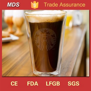 Insaluted starbuck 14 oz vaso de doble pared de vidrio taza de capuchino - Product Image 1