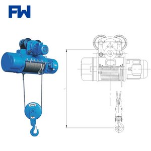 Konstruksi Portabel Peralatan Pengangkat Crane 3.5 Ton Mini Electric <span class=keywords><strong>Hoist</strong></span> - Product Image 2