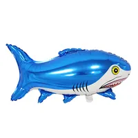 Globo inflable de helio con forma de tiburón, pez volador