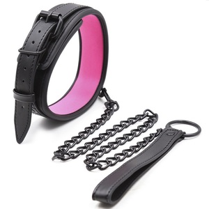 БДСМ искусственная кожа мягкий воротник с поводком секс бондаж ограничитель для взрослых - Product Image 4