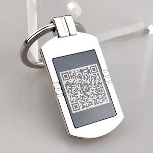 Omaggi di metallo personalizzato qr <span class=keywords><strong>code</strong></span> laser catena chiave per i regali promozionali - Product Image 2