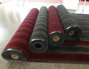 PP loop pile carpets and rugs with pvc backing