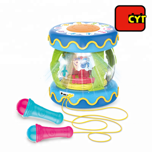 Electrónica musical juguetes niños <span class=keywords><strong>tambor</strong></span> con micrófono - Product Image 1