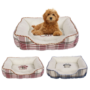 Schottischen plaid großhandel plüsch hundebett, Phantasie Hundebetten - Product Image 1