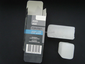 Bloque <span class=keywords><strong>de</strong></span> <span class=keywords><strong>alumbre</strong></span> <span class=keywords><strong>de</strong></span> 75g <span class=keywords><strong>para</strong></span> después del afeitado con caja impresa - Product Image 1