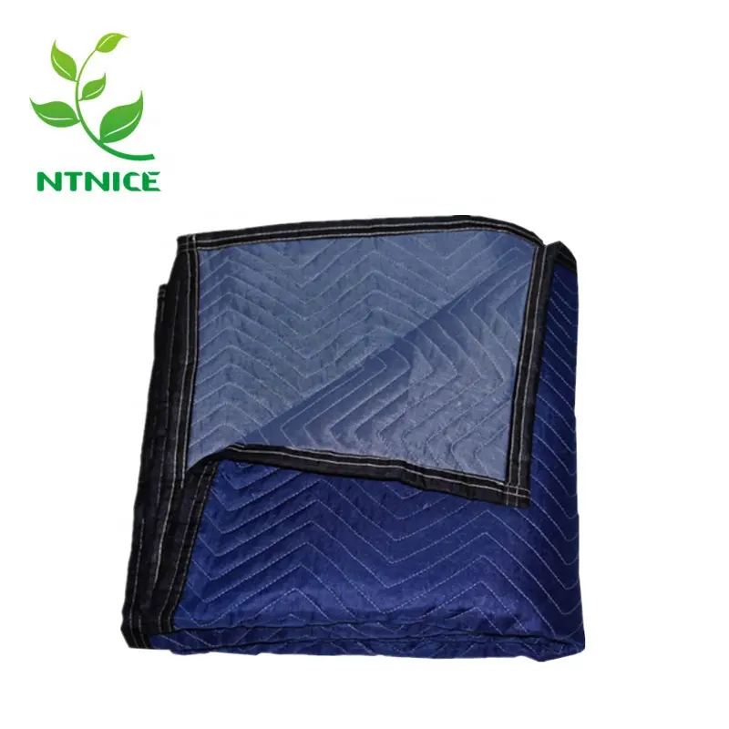 Hot Sale Accept Customized Logo Recycle Cotton Filling Nonwoven Moving Blanket