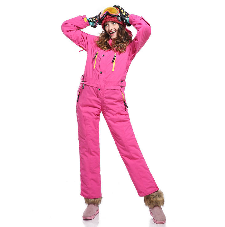 Красочный Зимний уличный водонепроницаемый Изолированный Комбинезон лыжный костюм для женщин
