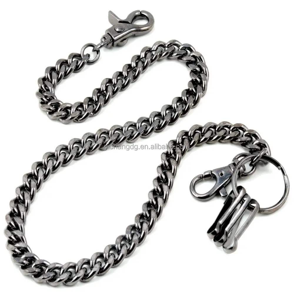 Double Thick Basic Biker Trucker Keychain Key Jean Wallet Chain