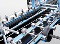 Machine automatique à grande vitesse de fabrication de boîtes d'allumettes en papier pré-pliées